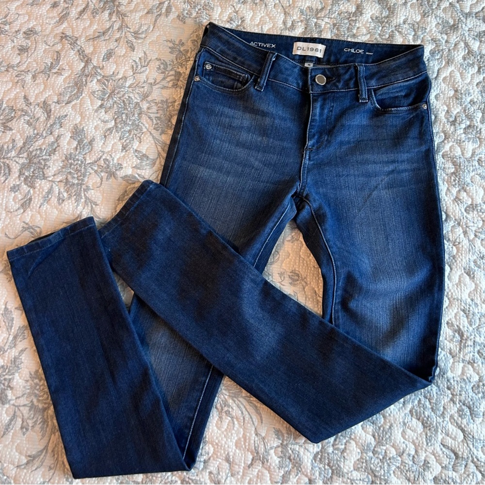 DL1961 Chloe Skinny Blue Denim Jeans ActiveX Stretch